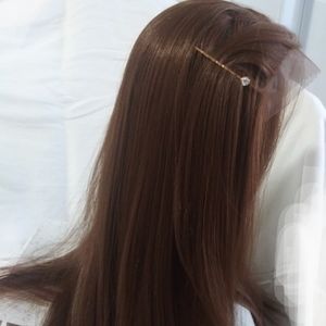 Stunning Human Hair Blend Front Lace Wig